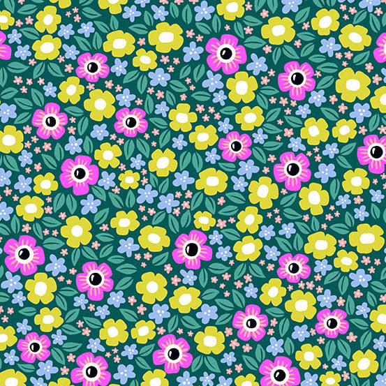 Ghostly Garden 5 Inch Charm Pack By KP Creates for Andover Fabrics