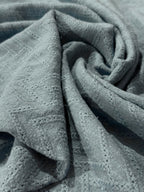 Sea Foam Embroidered Cotton