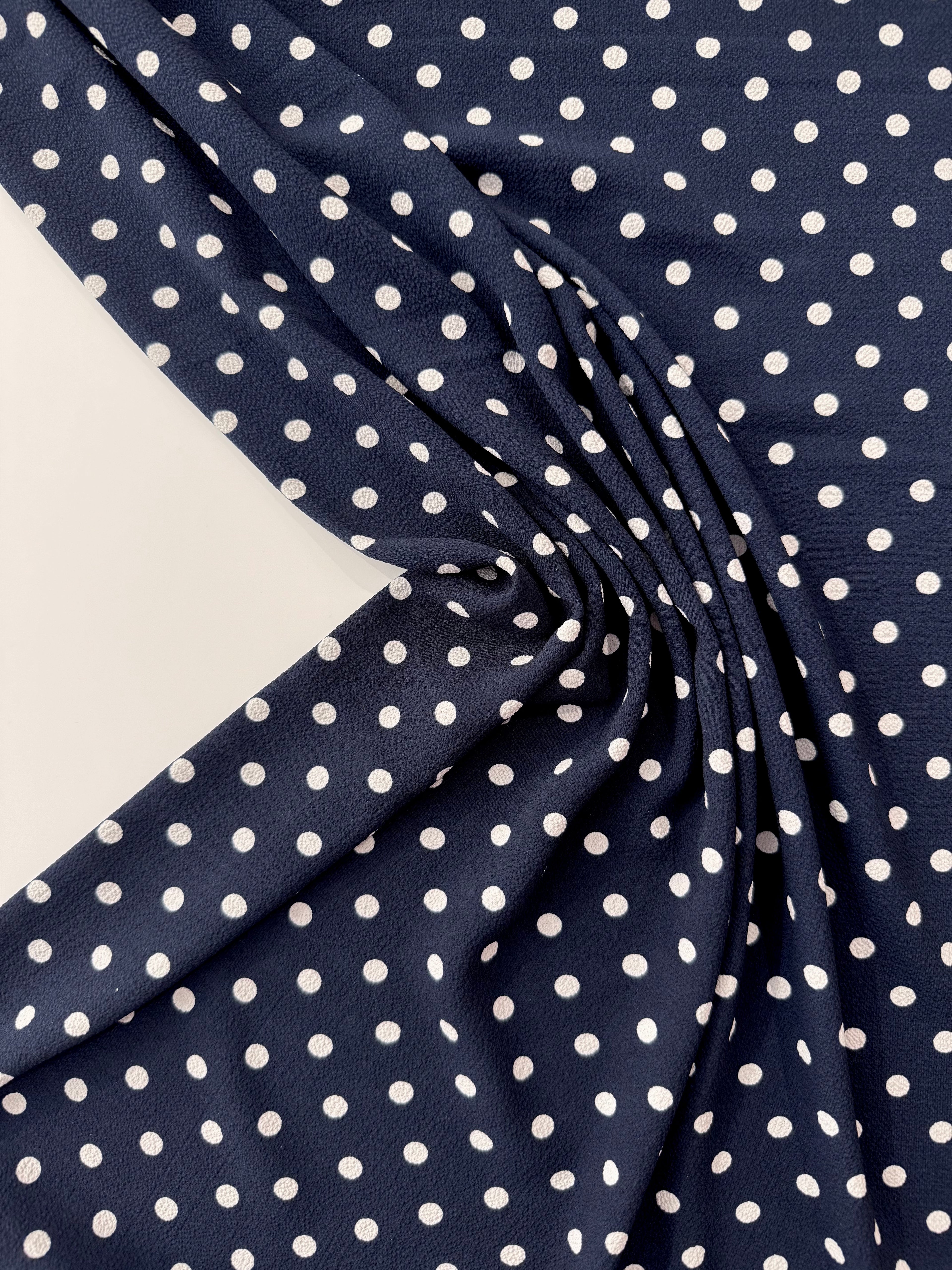 Tea Party Bubble Crepe - Navy By Lady McElroy