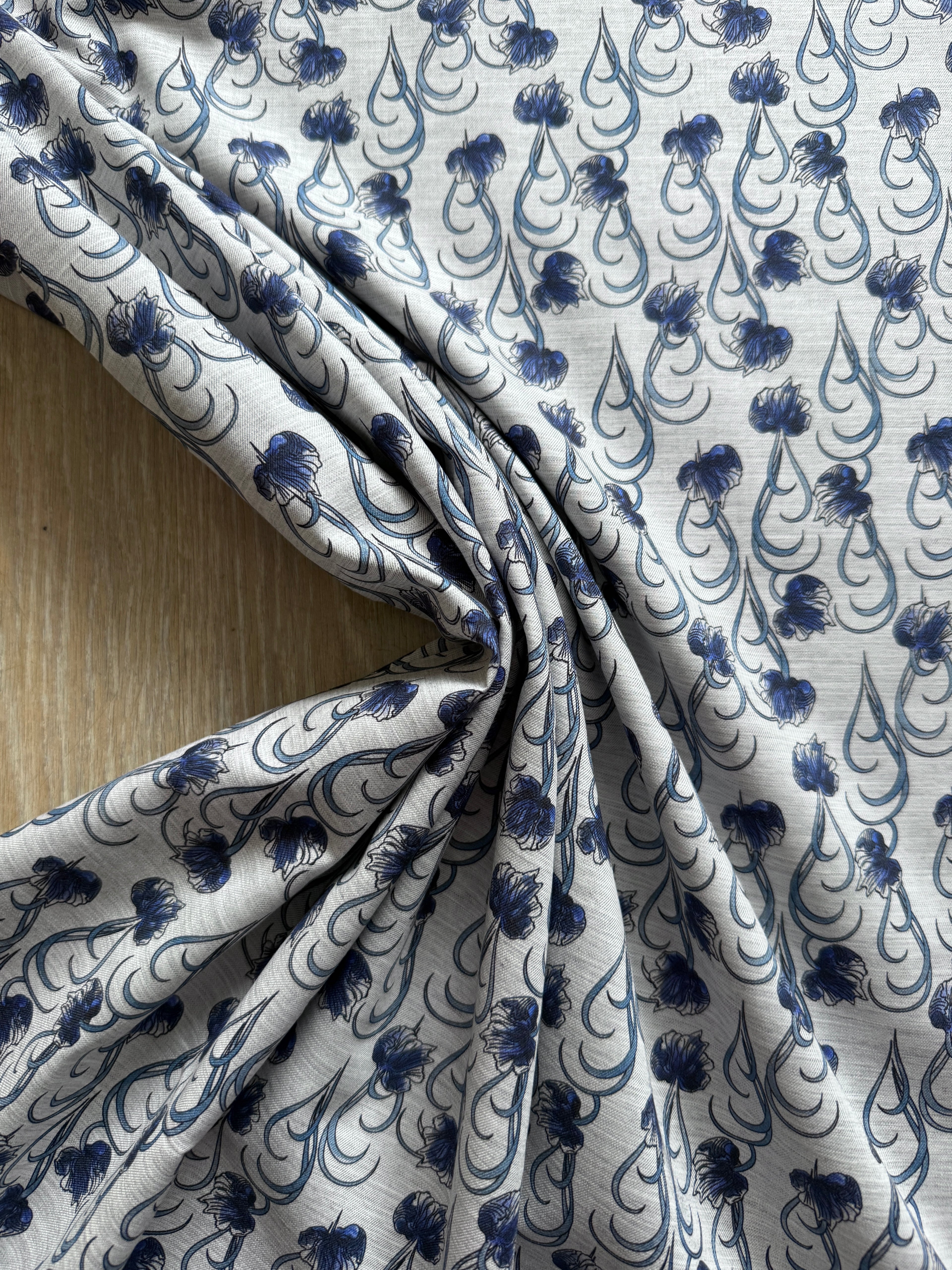 Art Nouveau Cotton Ex Designer Deadstock