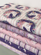 My Darling Unicorn - Tossed Pink Unicorn HG2275-22 By Karissa Schulten For Henry Glass