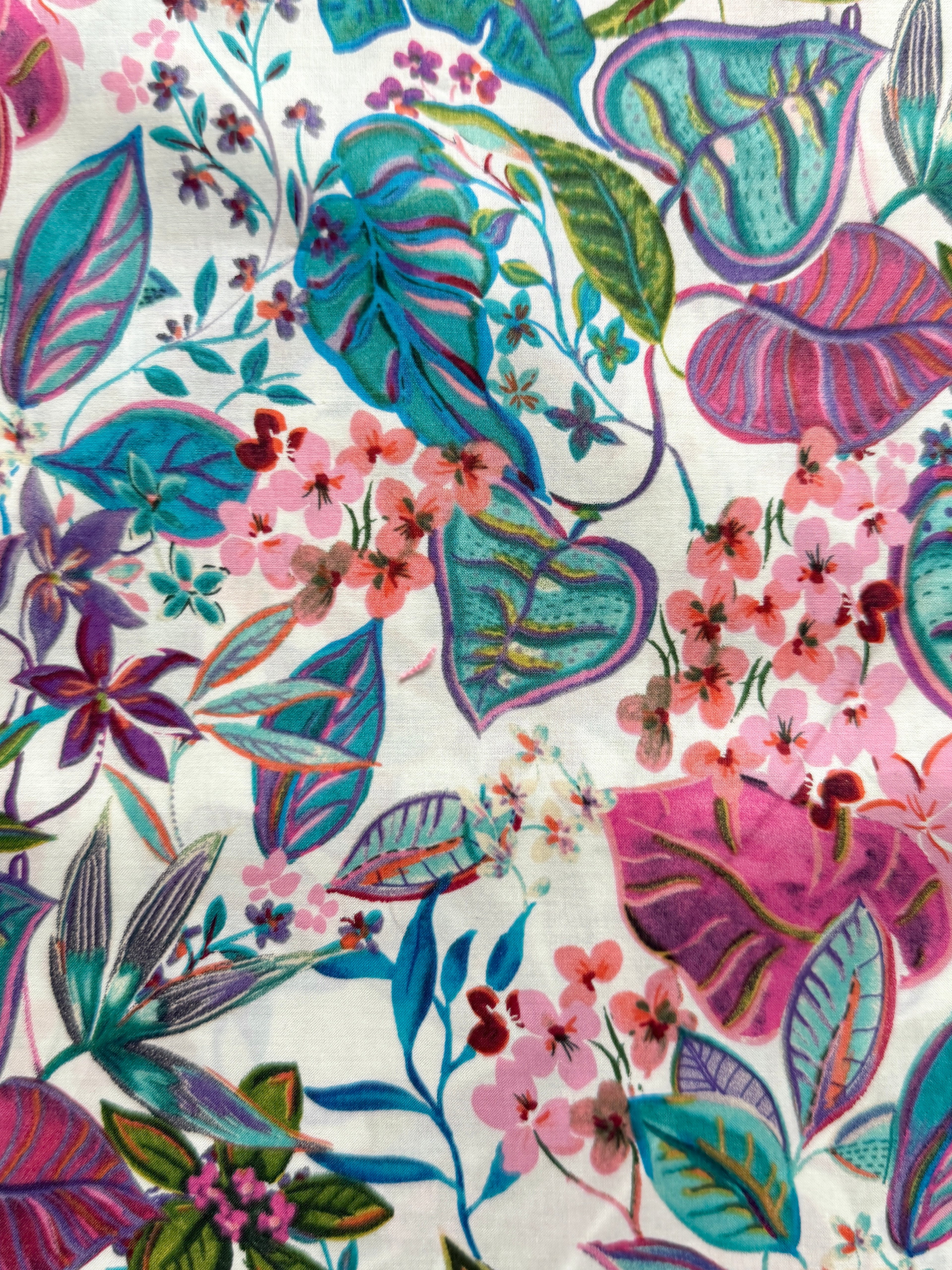 Peacock Garden Cotton Lawn