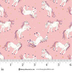 My Darling Unicorn - Tossed Pink Unicorn HG2275-22 By Karissa Schulten For Henry Glass