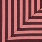 Aubergine Cotton Yarn Dyed Stripes