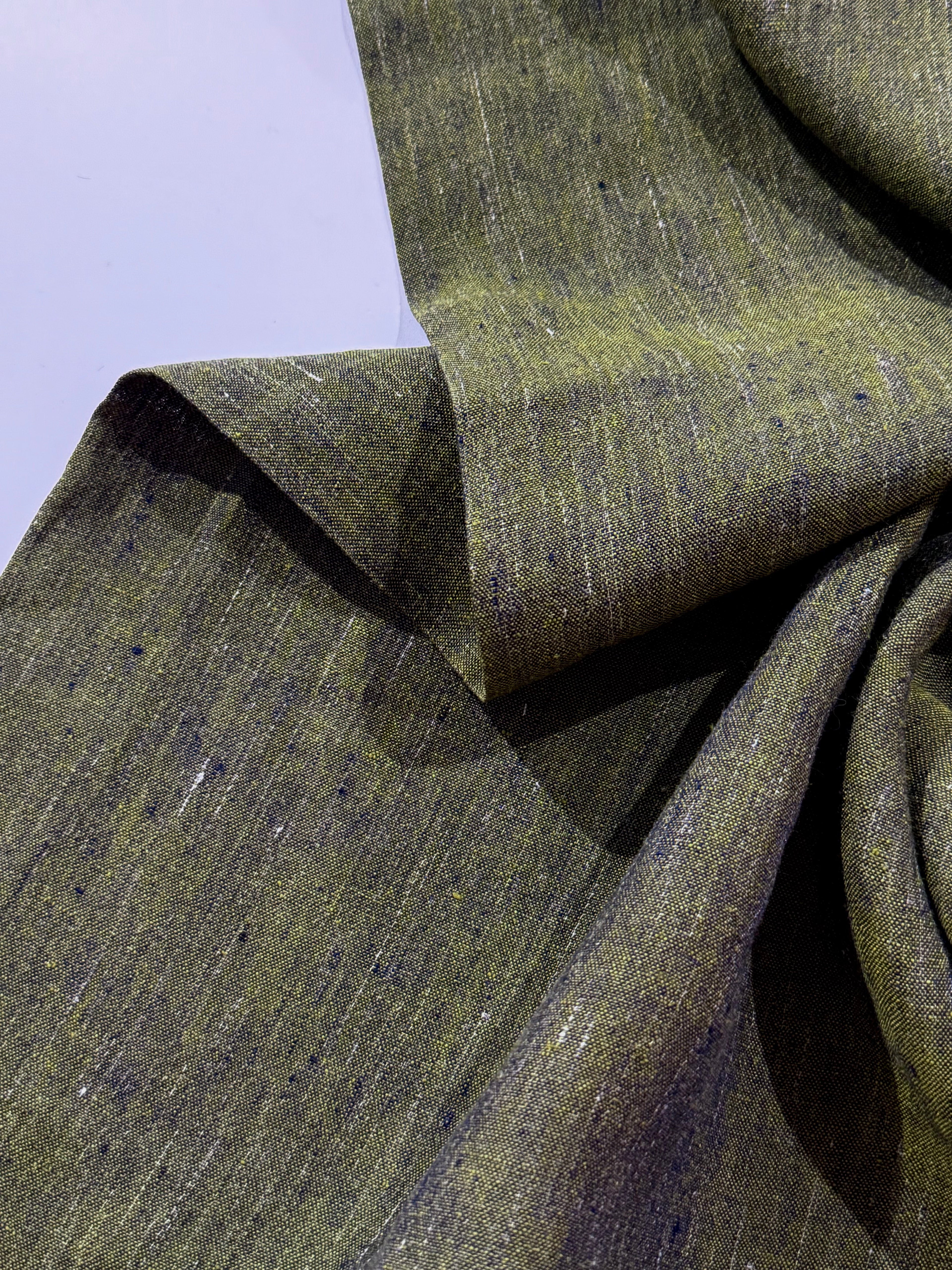 Sea-Drift Laundered Pure Linen - Mossy Forest