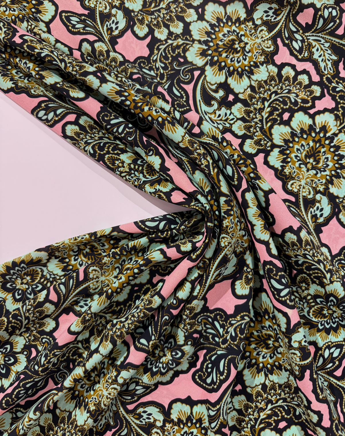 Rose Baroque Deadstock Crêpe