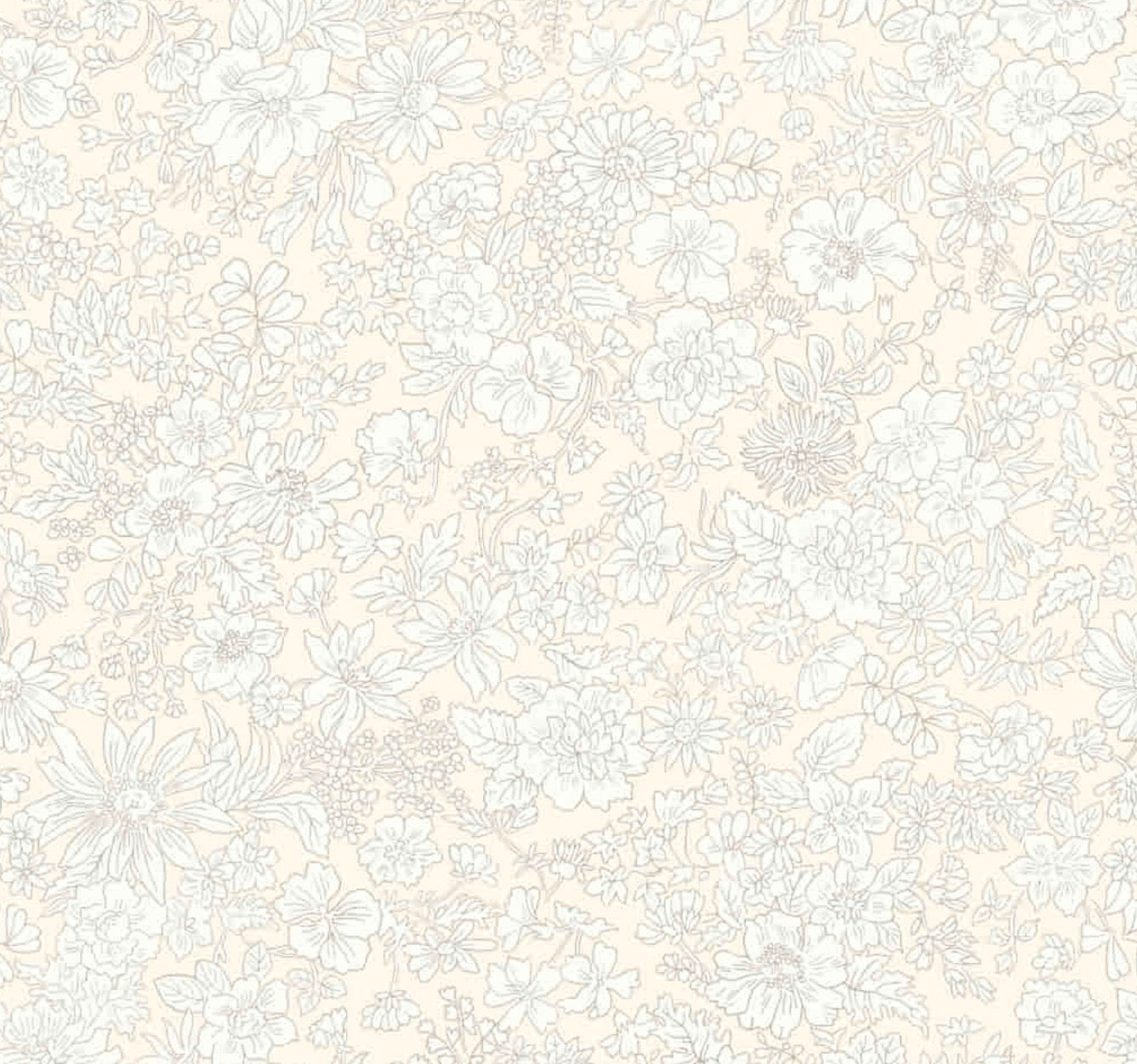Emily Belle Lasenby Cotton Individual Fat Quarter By Liberty Fabrics - Cotton (Neutrals) 016666417 A