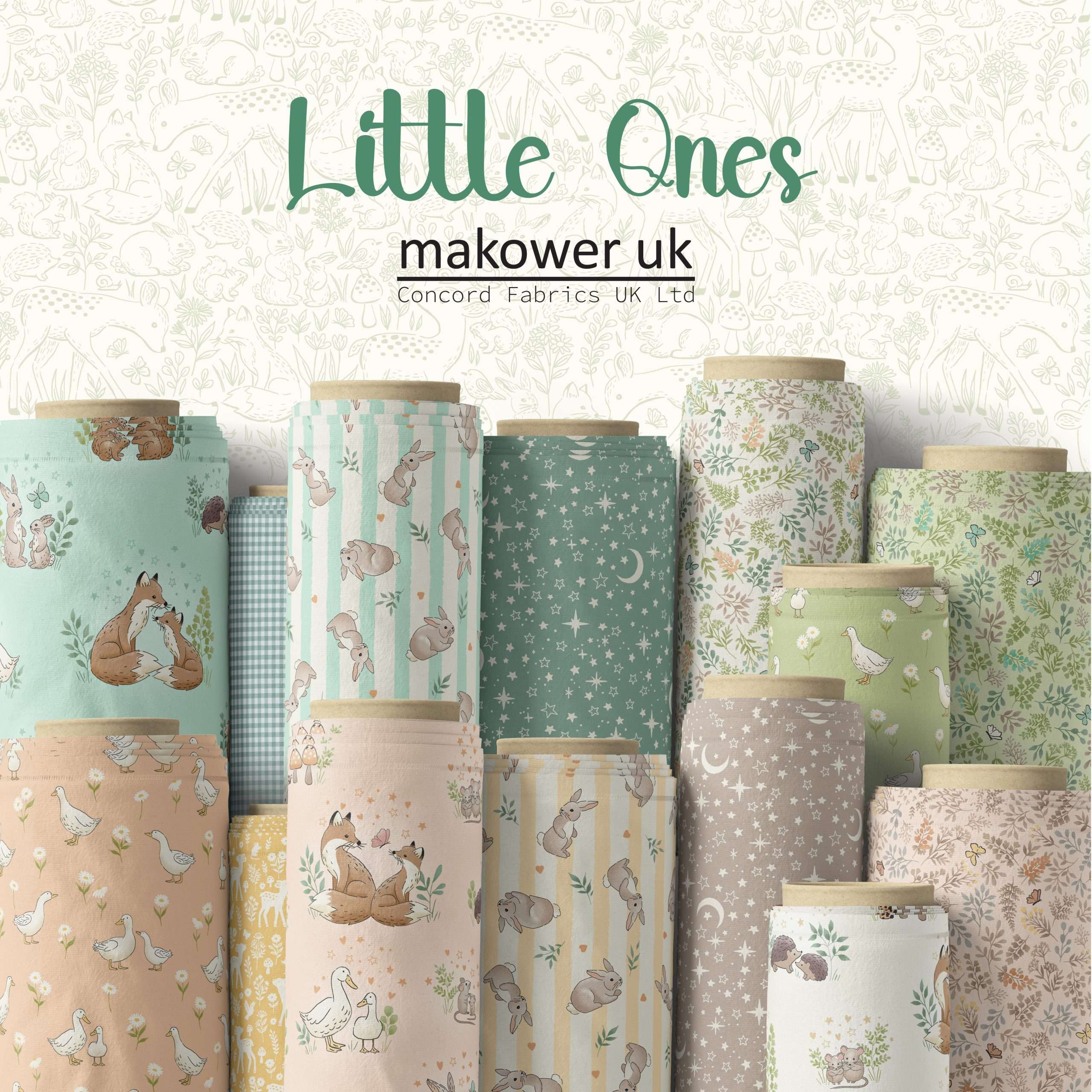 Little Ones - Hugs Cream 189/Q - By Makower UK
