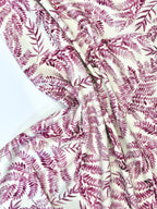 Wine Fern Viscose Crêpe
