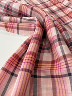 Ex Paul Smith Brushed Yarn-Dyed Cotton Check with Subtle Lurex