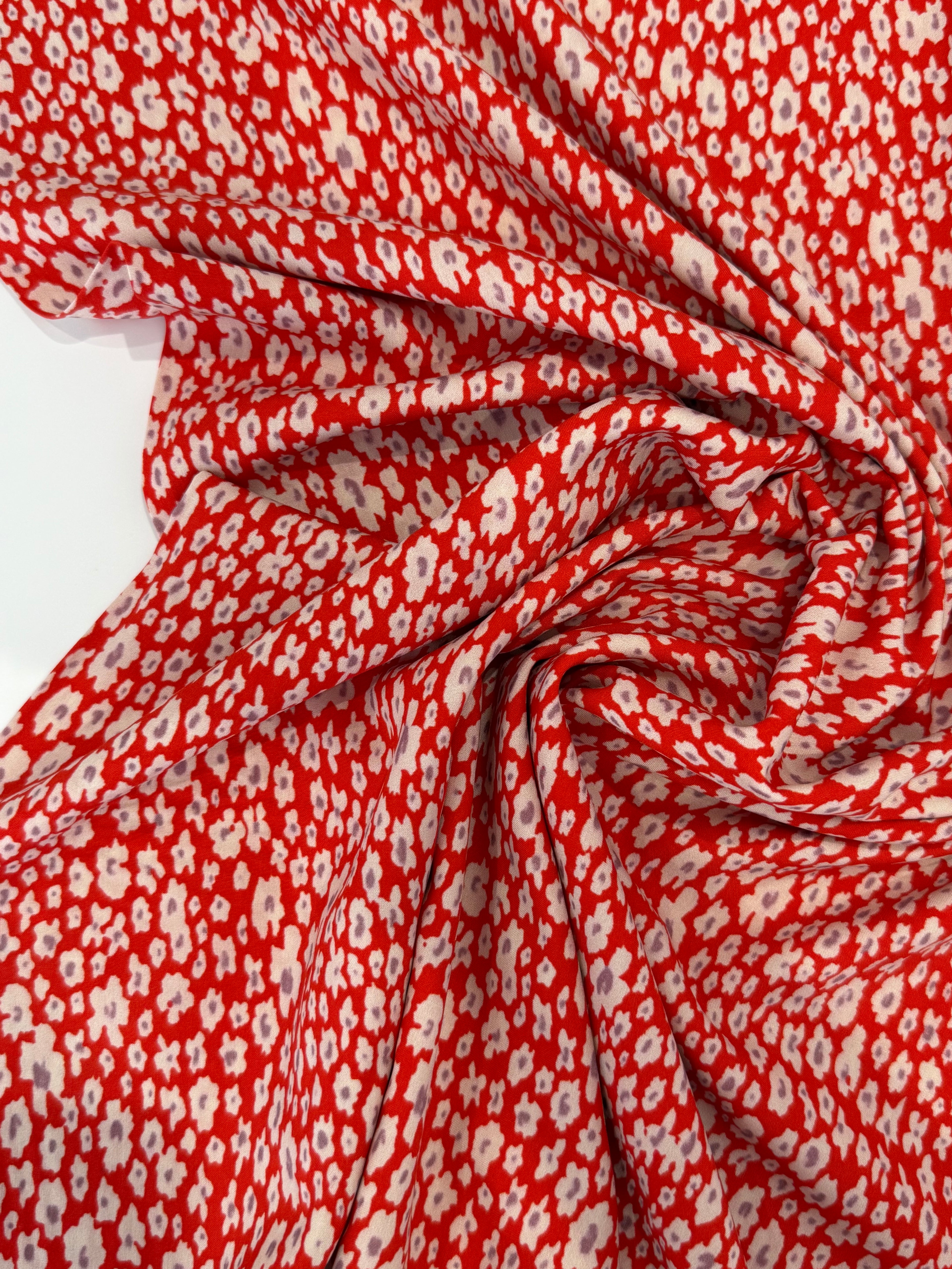 Wild Blossom Lyocell - Red