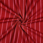 Red Triangle Stripe Yarn Dyed Cotton