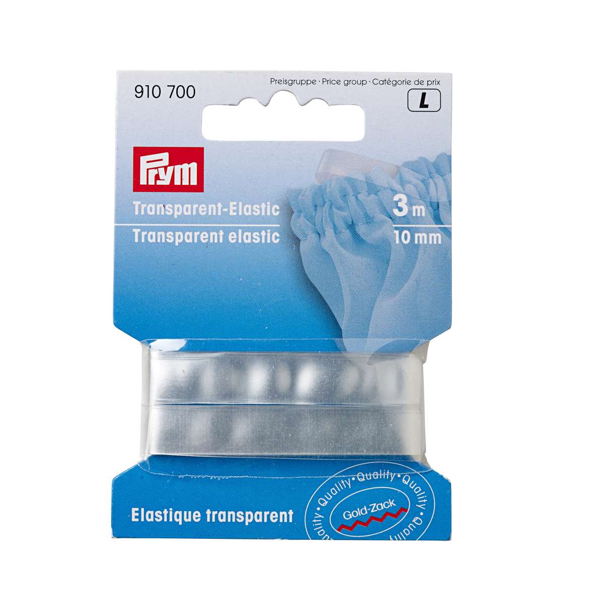 Prym 910700 Transparent Elastic 3m x 10mm