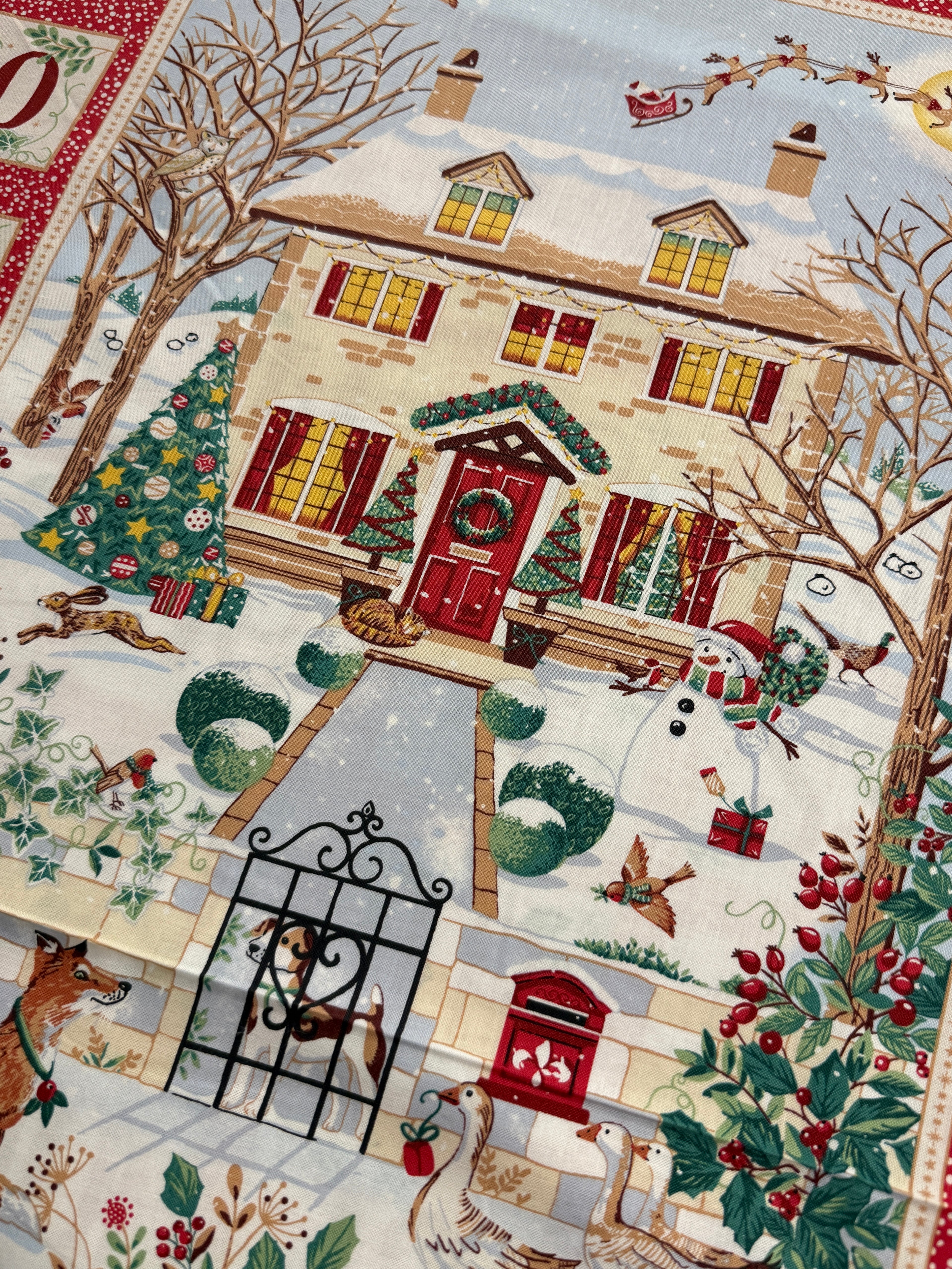 Country Christmas Advent Calendar By Makower UK