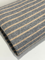 Classic Stripe Jacquard Knit -  Silver Grey