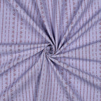 Lilac Dot Dash Stripe Yarn Dyed Cotton