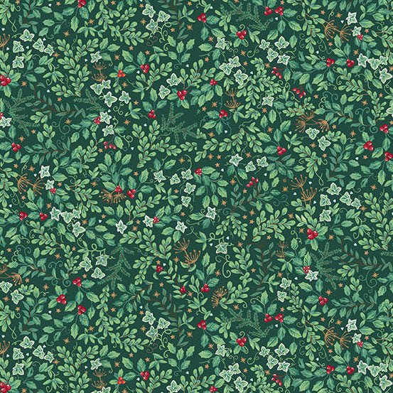 Evergreen Green MU234G - Country Christmas By Makower UK