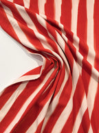 Painterly Stripe Deadstock Viscose