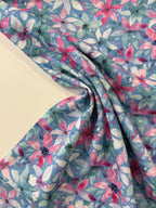 Water Lillies Viscose Linen Blend