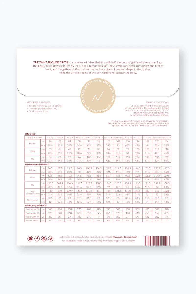 Taika Blouse Dress By Named Clothing