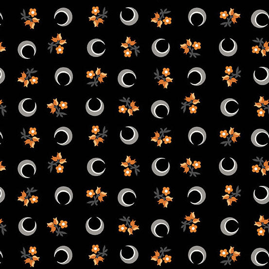 Nightfall - Flower Moon Black A-10204-K By Andover Fabrics