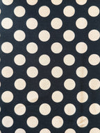 Black And Biscuit Polka Spots Cotton Jersey By Stof Of Denmark