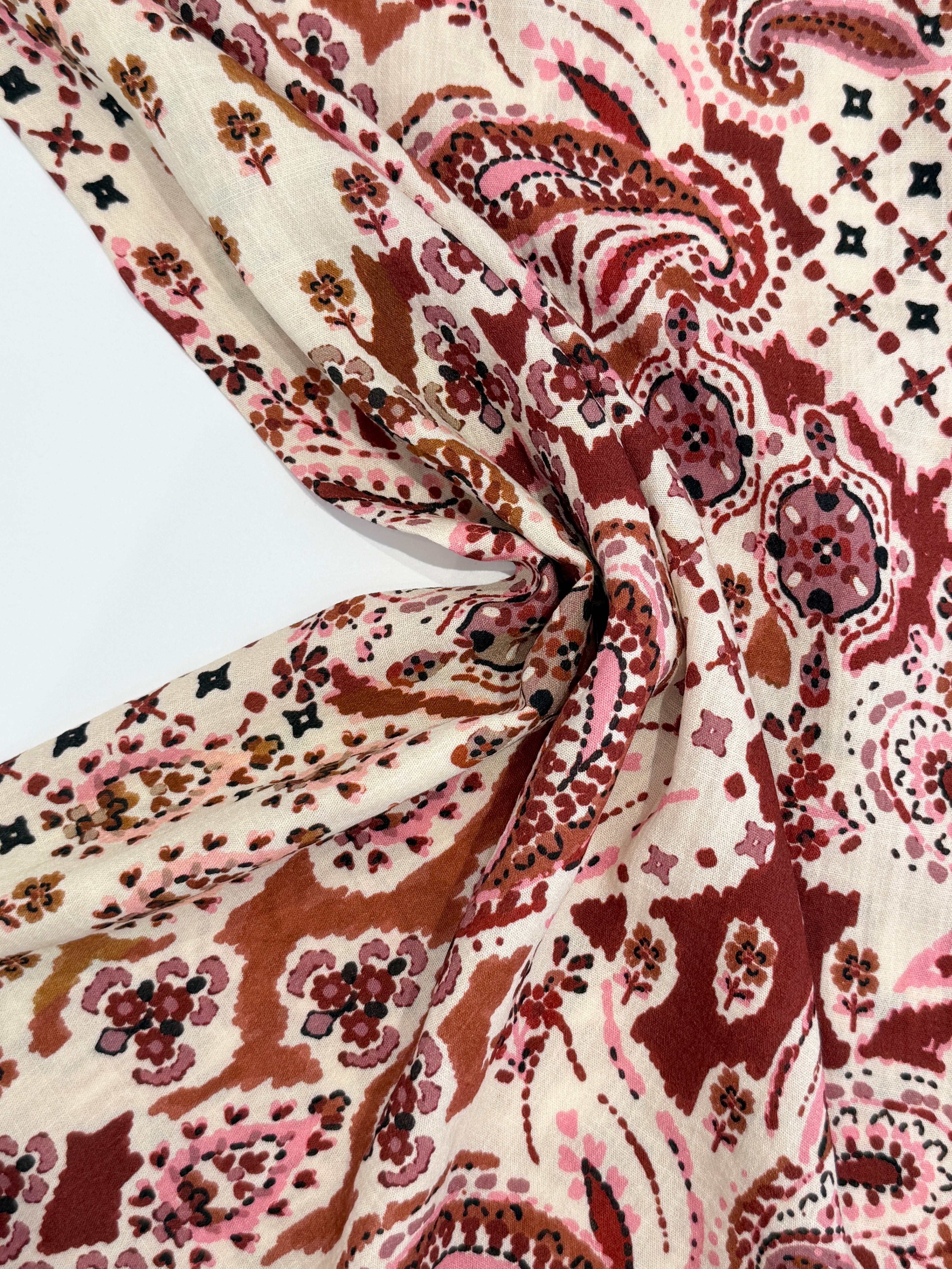 Paisley Viscose Blend Deadstock