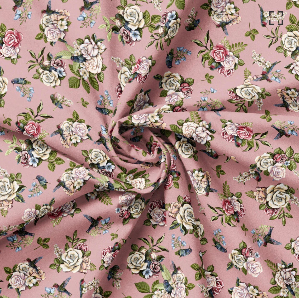 Camelot Fabrics - Tea And Poetry - Romantic Roses 49240603