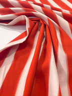 Painterly Stripe Deadstock Viscose