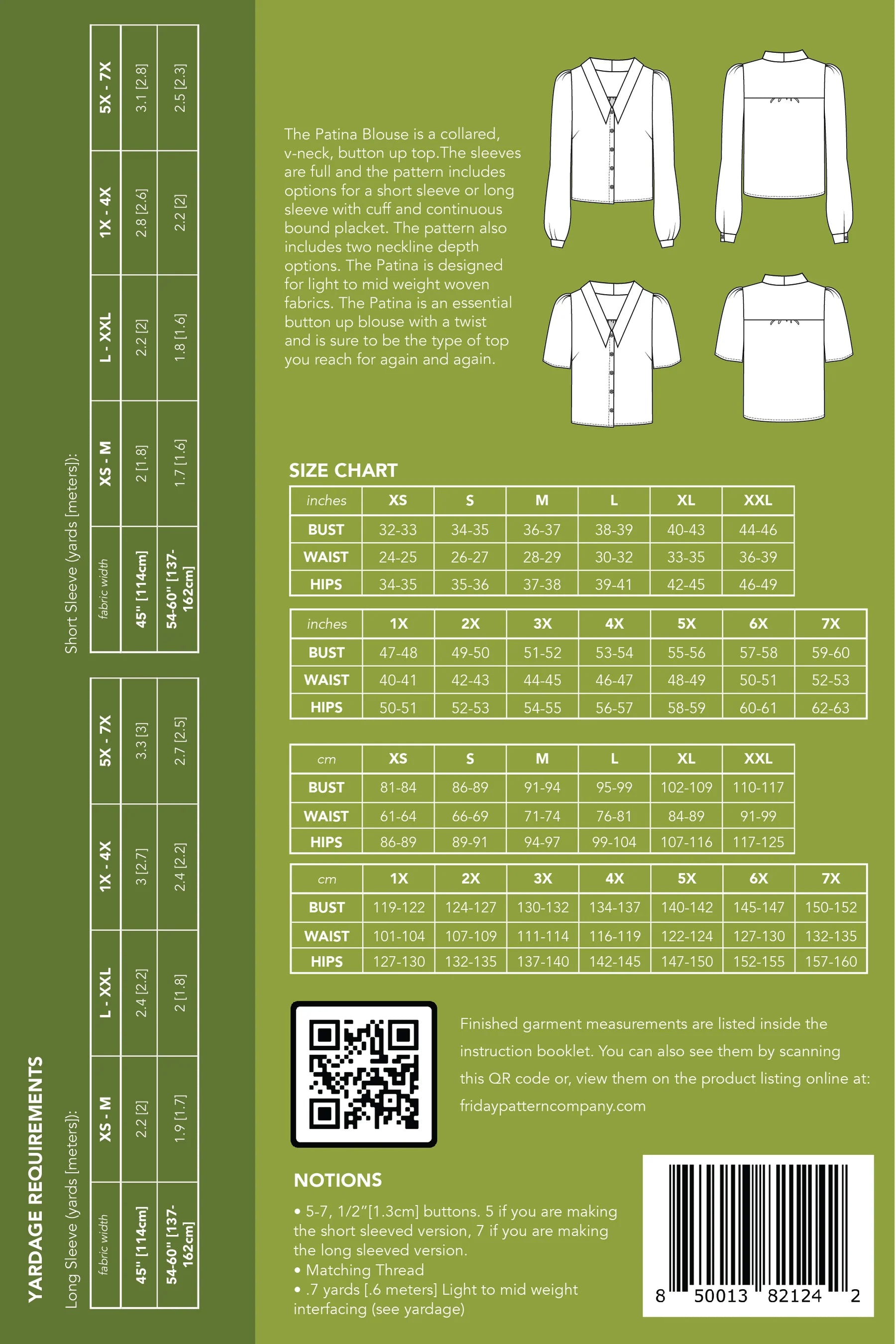 Sew The Friday Pattern Company Patina Blouse Or Sagebrush Top Workshop