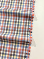 Ex Designer Deadstock Check Mate Supima Cotton 80cm Remnant