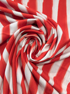 Painterly Stripe Deadstock Viscose