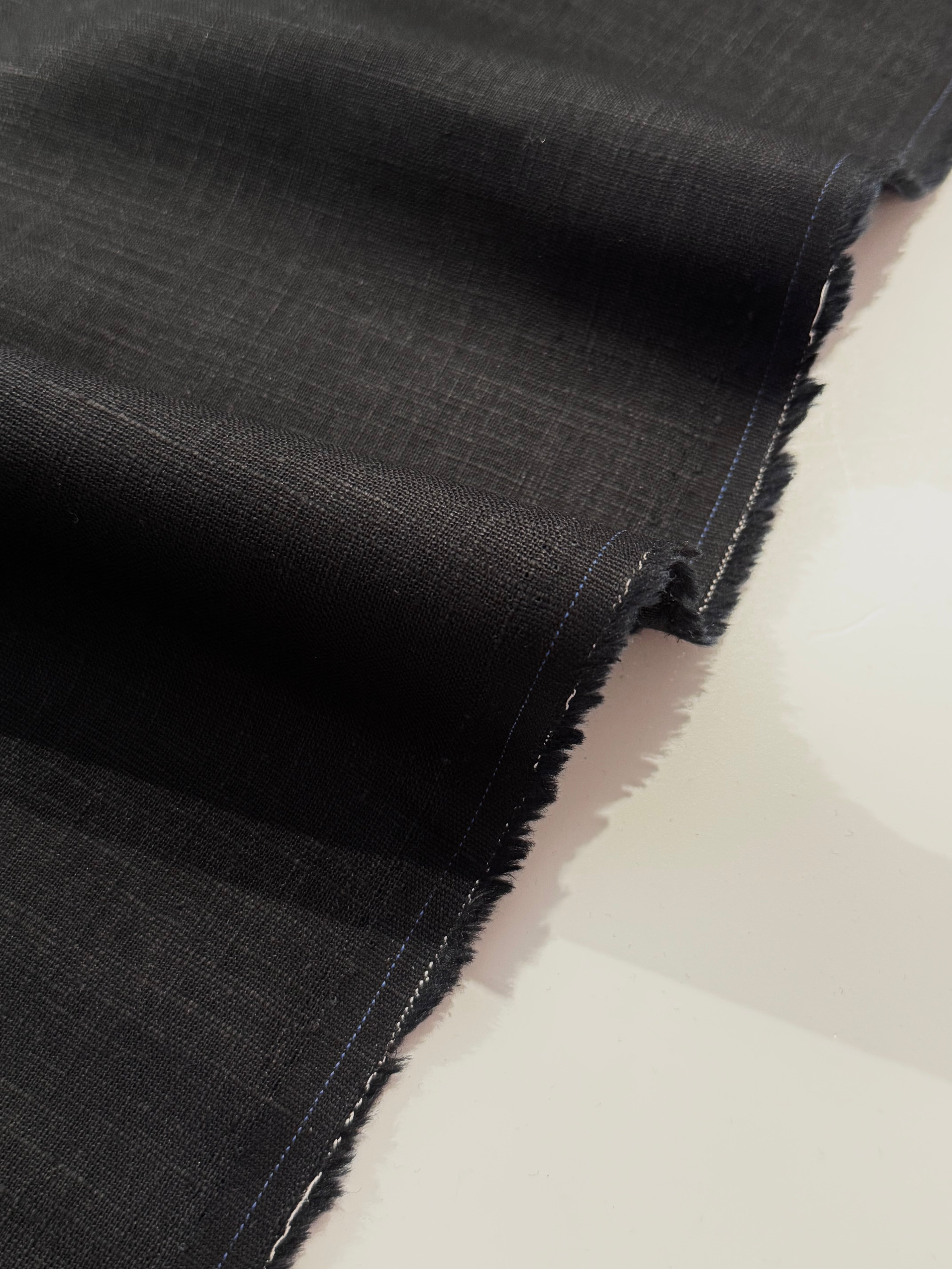 Ramie Cotton Blend - Jet Black