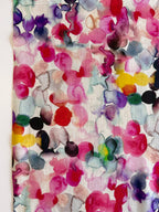Watercolour Burst Viscose Linen Blend