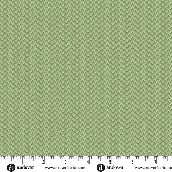 Ayla - Chevron Fern A-1725-G By Max and Louise For Andover Textiles Fat Quarter