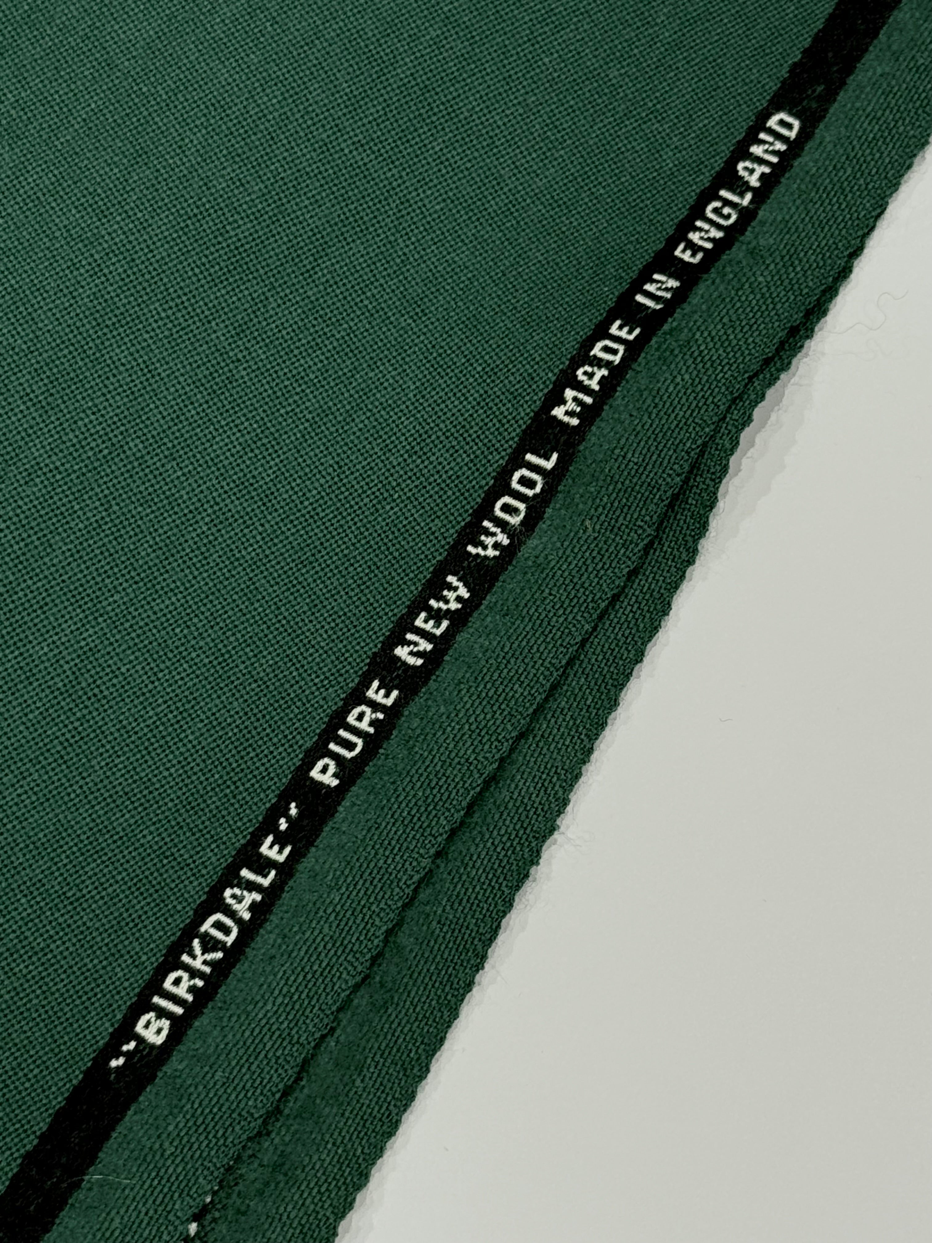 Green With Envy Deadstock 100% Worsted Wool