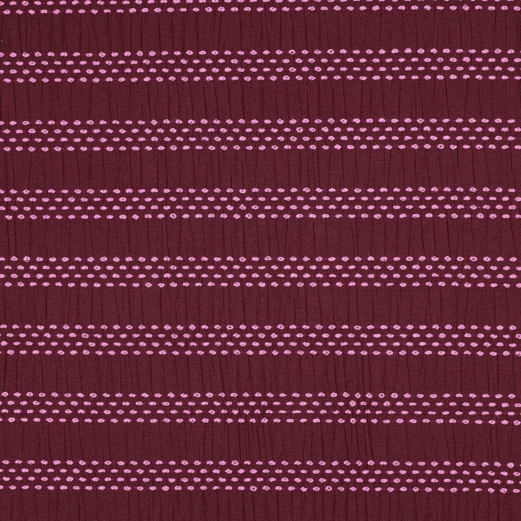 Stitched Stripe Cotton - Burgundy