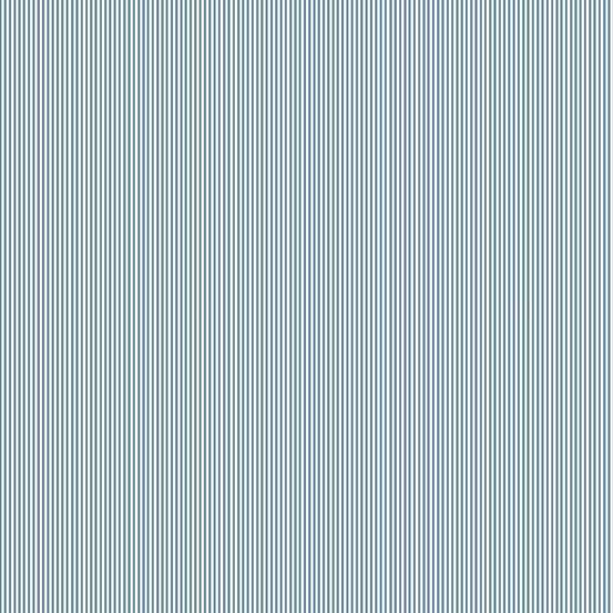 Driftwood Pinstripe Mid Blue 2088/B5 By Makower UK