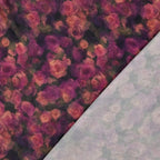 Damson Rose Viscose Satin
