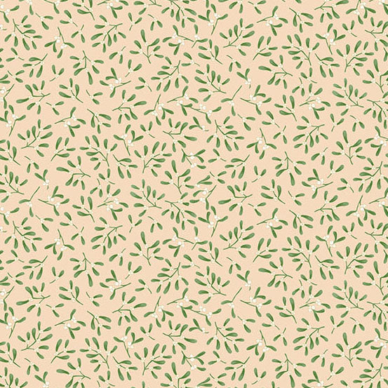 Mistletoe Cream MU235Q - Country Christmas By Makower UK