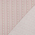 Lillia Gingham Stripe Double Gauze 89cm Remnant