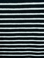 Yarn-Dyed Cotton Jersey Stripe - Black/White