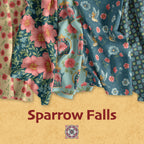 Sparrow Falls Afternoon Tea Deep Prussian A-10390-B By Andover Fabrics