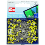 Prym 029153 Glass Headed Pins 20g 43x0.60mm