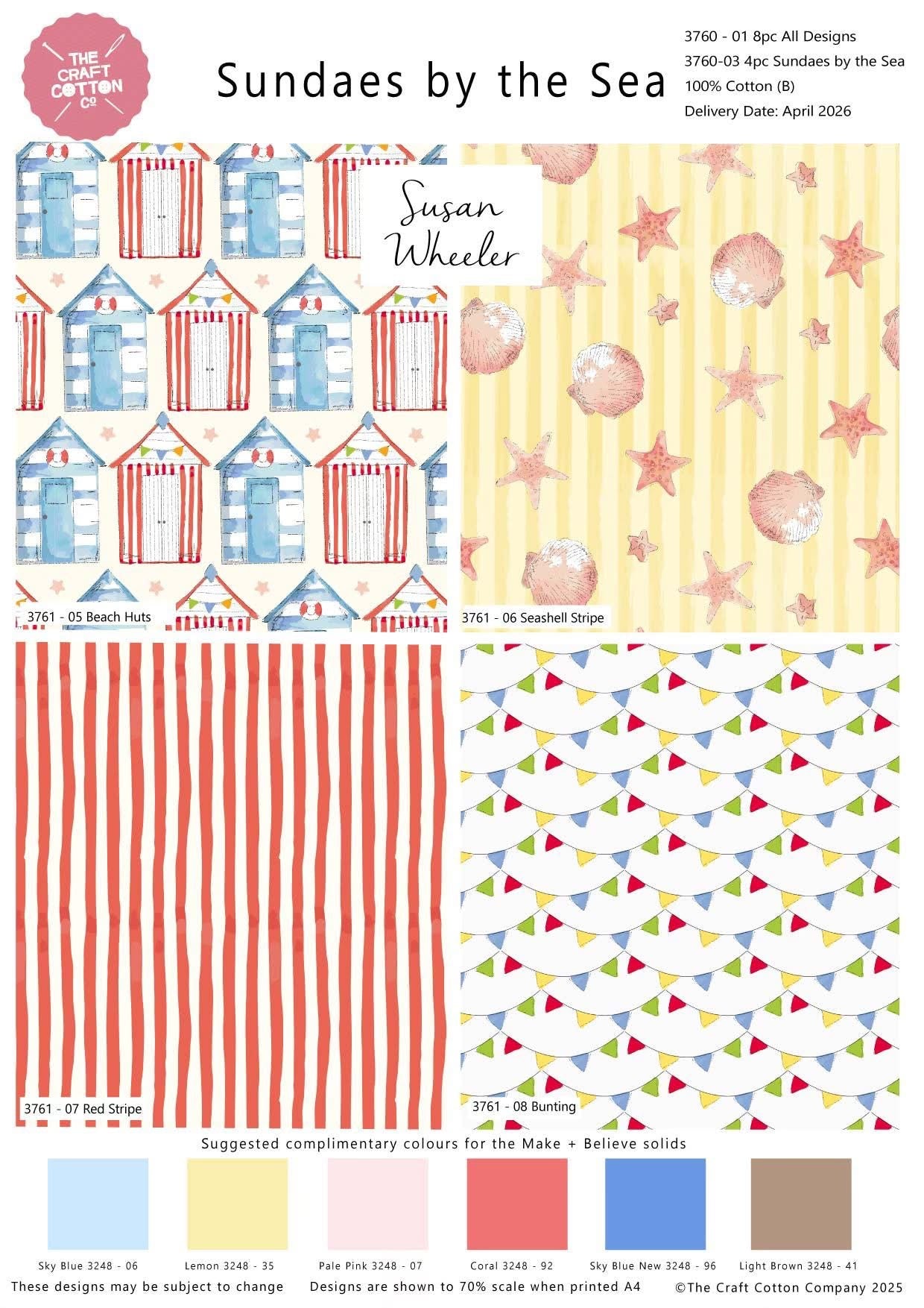Sundaes By The Sea By Susan Wheeler - 3761-08 Bunting