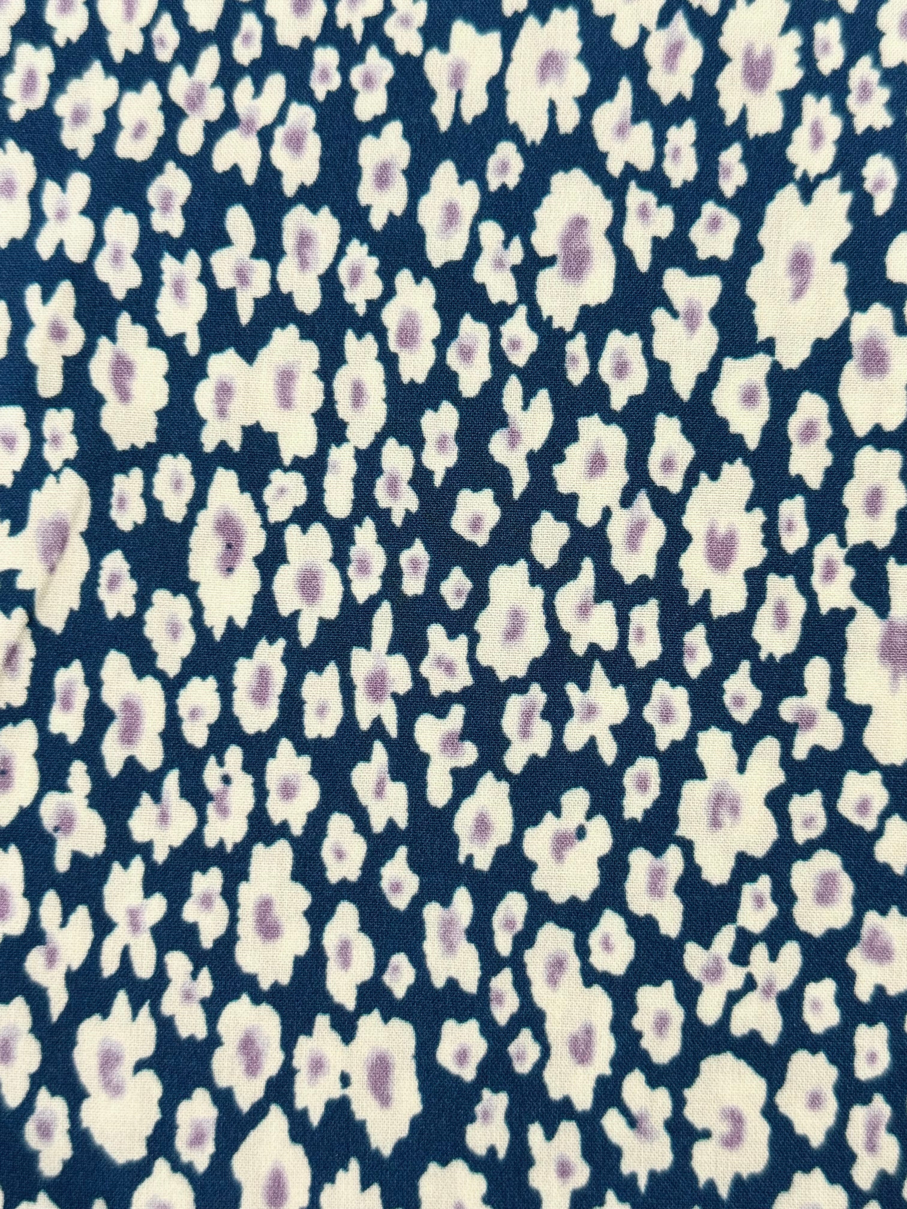 Wild Blossom Lyocell - Blue