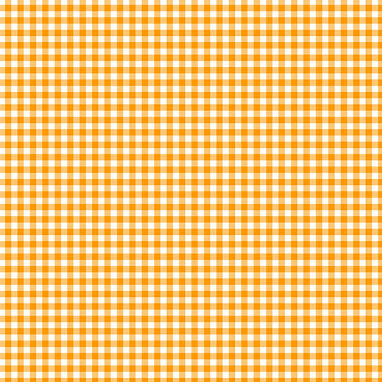 Ghostly Garden Orange Gingham 2/101990 by KP Creates for Andover Fabrics
