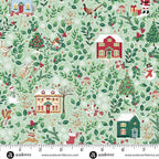 Cottages Green MU240G - Country Christmas By Makower UK