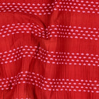 Stitched Stripe Cotton - Red