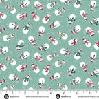 Country Christmas Fat Quarter Bundle x6 Teal/Blue